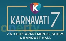 Karnavati 7 mega residential township logo - Krupa Elevators 22 high speed passenger lifts in New Narol, Ahmedabad