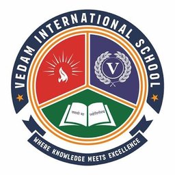 Vedam International School educational campus logo - Krupa Elevators institutional passenger elevator in Vastral, Ahmedabad